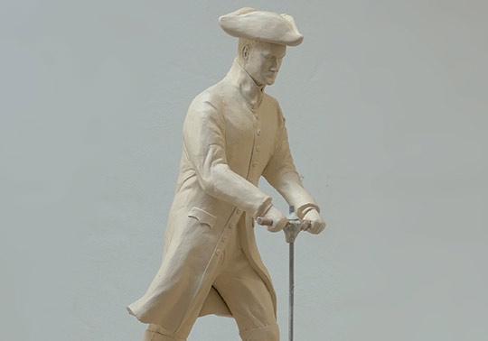 soldaat schaalmodel sculptuur waterlinie museum