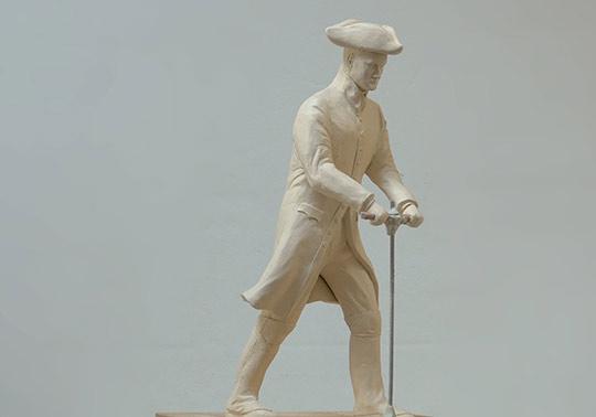 soldaat schaalmodel sculptuur waterlinie museum